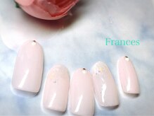 フランセス(Frances)/ヌードピンク×ホワイトラメ」