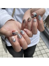 Mネイルアンドカフェ シェレステ/冬のニュアンス　もやもや～