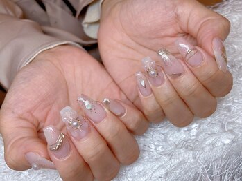 レアネイル 新宿(le'a nail)/ミラーネイル