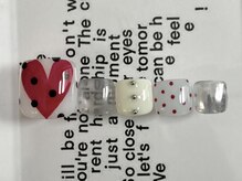 ジェミーネイル エビス(Jemiy nail ebisu)/個性派ハートドット10480yen