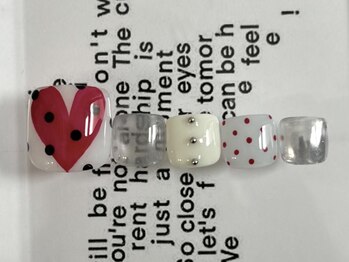 ジェミーネイル エビス(Jemiy nail ebisu)/個性派ハートドット10480yen