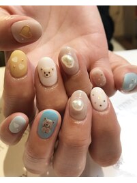 ～くまちゃんネイル～