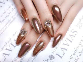 プロフェッショナル ネイルサロン ラヴィアス(LAVIAS)/【スカルプ】ミラーネイル