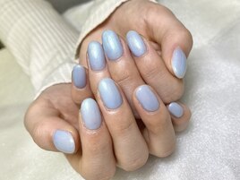 涼しいブルーネイル