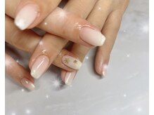 エクラ(eclat)/ホワイトグラデ×雪の結晶