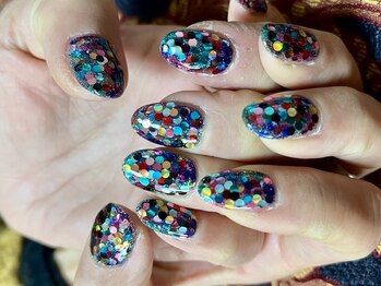 オーダーメイドネイル 水玉模様