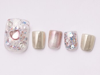 アイ ネイルズ 天神店(I nails)/sparkling pink　¥8800