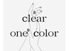 【清潔感のある爪先に】　クリアジェルワンカラー　¥5800