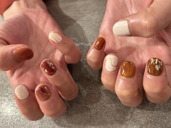 エミュネイル 関内(emunail)/秋ニュアンスネイル