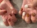 秋ニュアンスネイル