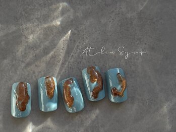 アトリエシロップネイル(Atelier Syrup nail)/可愛すぎない、大人っぽさ