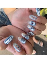 トータルサロン 白べぇーっ プラス/デニムネイル