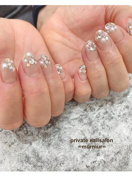 プライベート ネイルサロン マーマ(murmur)/キラキラビジューネイル