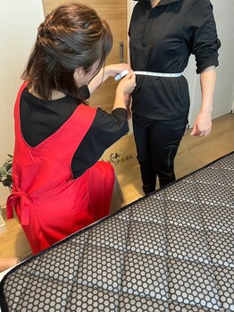 ヨサパーク ワッカ 南福岡店(YOSAPARK wakka)/まずは専用ウェアに着替えて測定