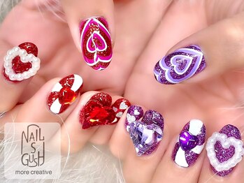 ネイルズガッシュ 蒲田東口店(NAILsGUSH)/カラフル/ポップ/ハート