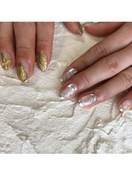 セウル(Seul.)/個性溢れるウエディングネイル