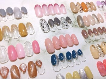 フリーリーネイル(freely nail)の写真/【初回オフ無料！】定額メニュー7コースをご用意！付替え1ヵ月以内オフ無料♪毎月のメンテナンスにも◎