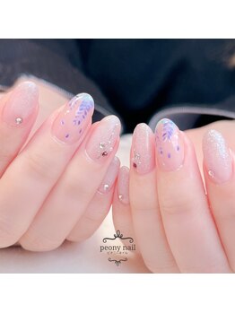 ピオニーネイル(peony nail)/藤の花