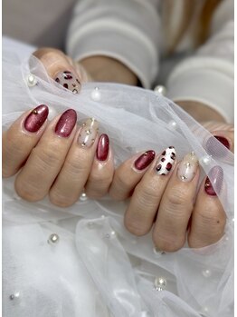 レイリーネイル(Reilly nail)/那覇ネイル/ボルドーネイル