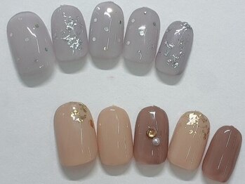 シーズネイル 牧港店(She's nail)の写真/大人女性の上品ネイル≪ケア～仕上げまでマンツーマン施術◎≫ベテランネイリストの高技術♪