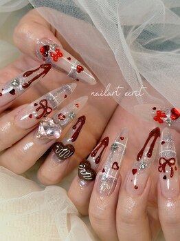 ネイルアート エクリ(Nail Art:Ecrit)/バレンタインネイル
