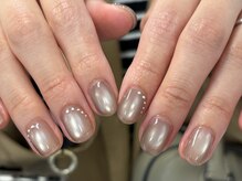 フィロンネイル 蒲田店(filonnail)/マグネットワンカラー+パーツ