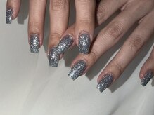 ホランイネイル(HORANGI NAIL)/ざくざくフラッシュネイル