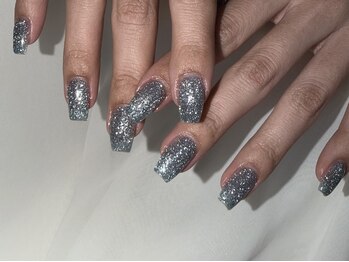 ホランイネイル(HORANGI NAIL)/ざくざくフラッシュネイル
