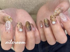 秋のニュアンスネイル