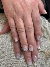 ネイルサロン シェリ(NAIL SALON Cheri)/エアジェルの雪の結晶ネイル人気