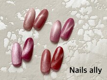 ネイルズアリー 立川店(Nails ally)/アイスジェル×ギャラクシー×秋