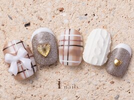 チェックニットリボン11500円