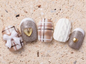 アイネイルズ 町田店(I nails)/チェックニットリボン11500円