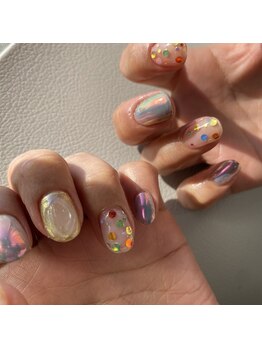 プリズム(PRISM)/オーロラミラーネイルホロネイル