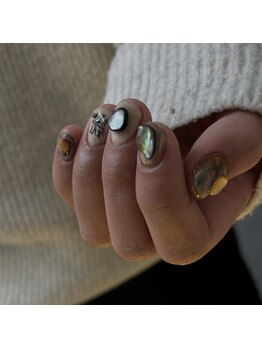 カサネネイルルーム(CASANE nail room)/シェルアート　デザイン120min