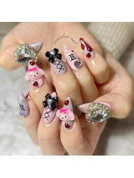 トータルビューティーローズ(Rose)/スカルプ地雷系ネイル