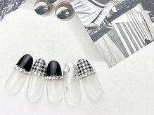 ネイルサロン&スクール ジーナ(GINA)/定番♪千鳥格子ネイル