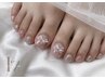 【FOOT】 角質除去+ミニマッサージ+フットバス+持ち込みデザイン♪