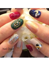 カラフカジュアルネイル