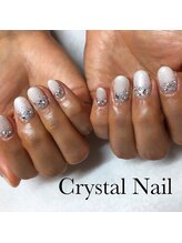 クリスタルネイル ボンベルタ橘店(CRYSTAL NAIL)/ラメグラデーションネイル