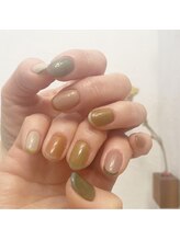 フレイムス アイラッシュ アンド ネイル(FRAMES)/マルチカラーskinnyフレンチ