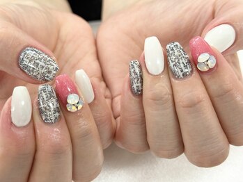 ディーネイル 池袋(D-nail)/【森】キラキラ ツイード