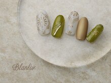 ネイルサロン ブランロール 白金店(Nail Salon Blanl'or)/タイル柄♪手書きアートネイル