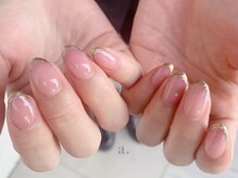 エー(a.)の雰囲気（グラデとミラーフレンチ♪insta→nailstudio_a._）