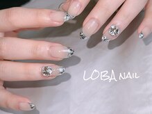 ローバ(LOBA)/ガラスフレンチネイル