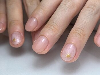 たらしこみフラワーネイル