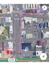 サロン アールフジ(SALON R fuji)/駐車場からサロンへの道順です♪