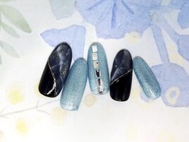 天然石風斜めミラーニュアンス