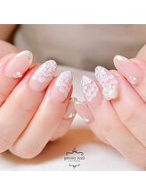 ピオニーネイル(peony nail)/レースフラワー