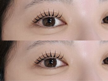 メエ(MEE)の写真/[LEDフラットラッシュ80本¥6500]汗・水に強くモチの良さもup！オイルクレンジングokで扱いやすいとご好評♪